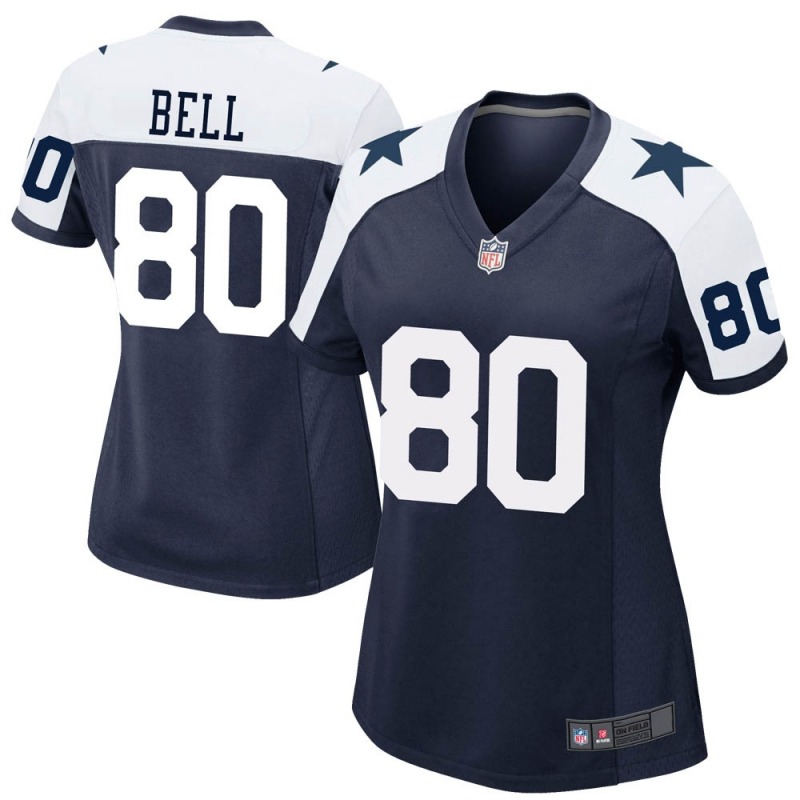 Cheap 2020 Nike NFL Women Dallas Cowboys 80 Blake Bell Navy Game Alternate Jersey